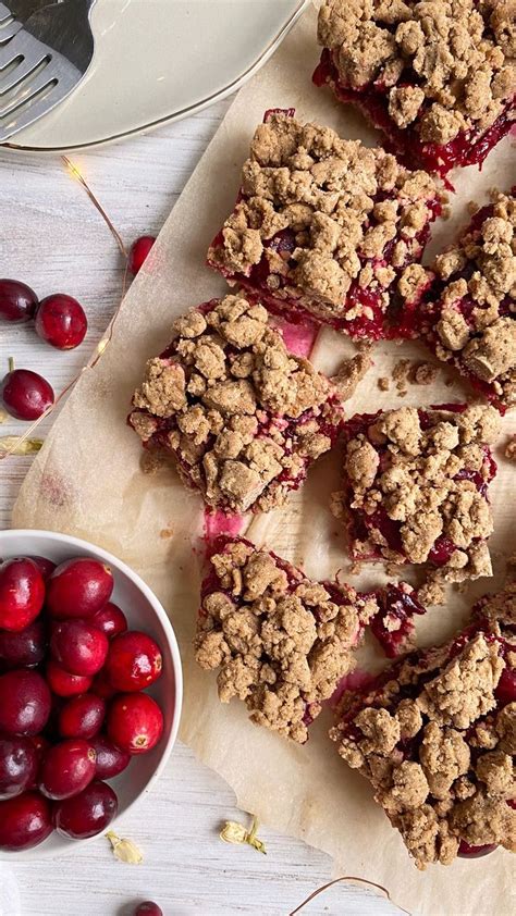 Cranberry Crumb Bars (Gluten Free, Dairy Free, Egg Free) | Cranberry ...