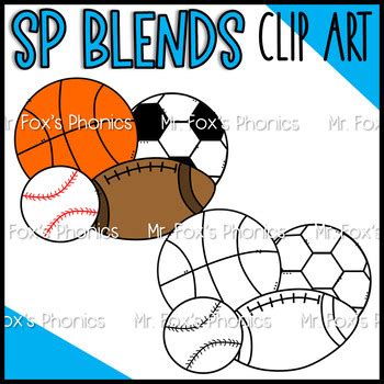 SP Blends Clip Art: Beginning Blends Clip Art by Mr Fox | TPT