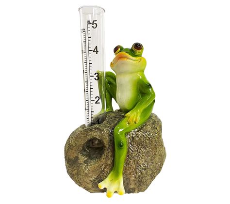 SWI Garden 6" Frog Rain Gauge - QVC.com