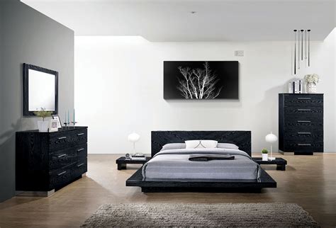 Queen Modern Black Bedroom Sets - Frikilo Quesea