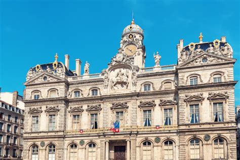 Building of Town Hall of Lyon As Administrative and Cultural Site Stock ...