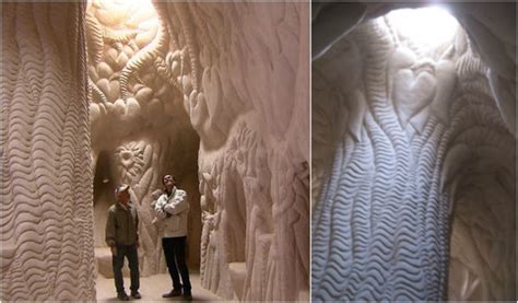 New Mexico artist left society and spent 25 years carving a giant cave ...