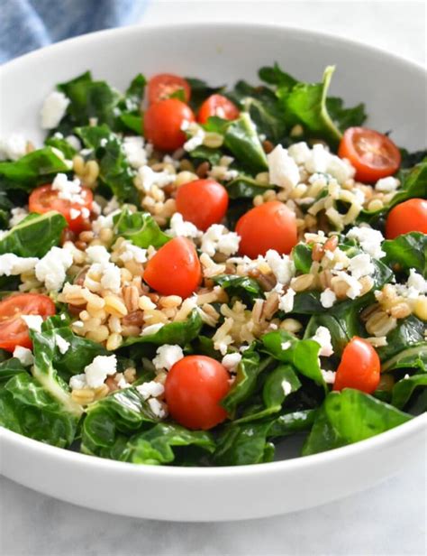 Swiss Chard Salad with Ancient Grains - Herbs & Flour