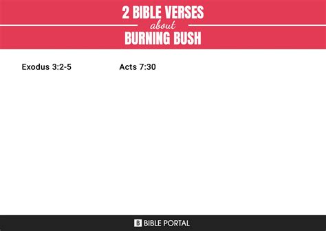 2 Bible Verses about Burning Bush