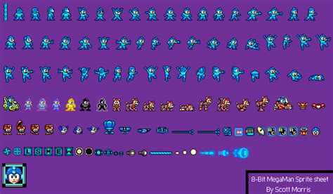 MegaMan 8 Bit Sprite Sheet by dropkikjezus on DeviantArt