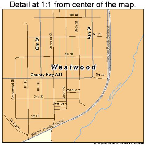 Westwood California Street Map 0684928