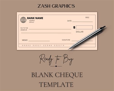 Blank Cheque Template Editable Bank Check Printable Check | lupon.gov.ph