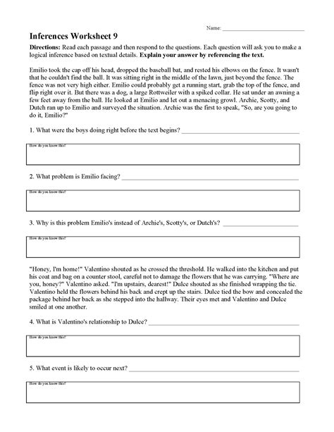 Free Printable Middle School Reading Worksheets - Printable Form ...