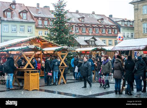 People at Christmas Market, Bamberg, Germany Stock Photo - Alamy