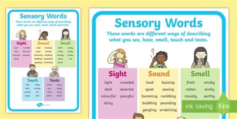 What is sensory language and writing? Wiki. - Twinkl