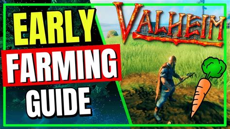 Valheim Cultivator Tool - Early game food Farming - Carrot Farm! - YouTube