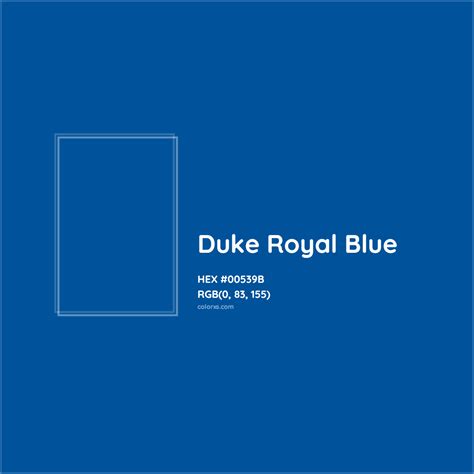 About Duke Royal Blue Color - Color codes, similar colors and paints ...