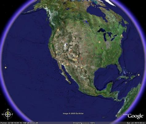 VLBA Sites on Google Earth