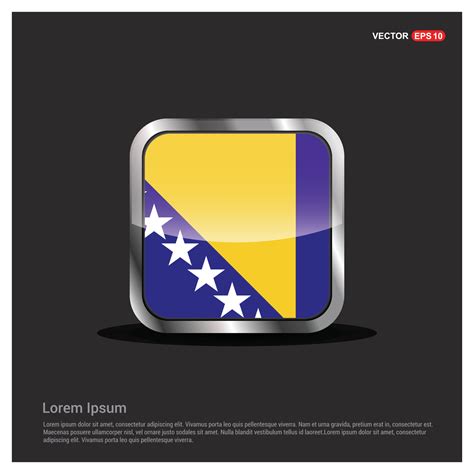 Bosnia flag design vector 13372960 Vector Art at Vecteezy