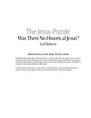 The Jesus Puzzle - Earl Doherty : Free Download, Borrow, and Streaming ...