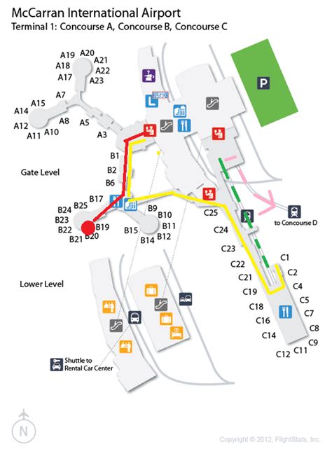 Airport Las Vegas Map - Fayre Jenilee