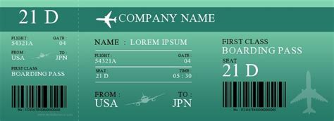 30 Editable Plane Ticket Templates (Word, PDF) - TemplateArchive