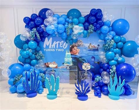 127/217pcs Marine Theme Balloon Garland Blue Birthday Party - Etsy