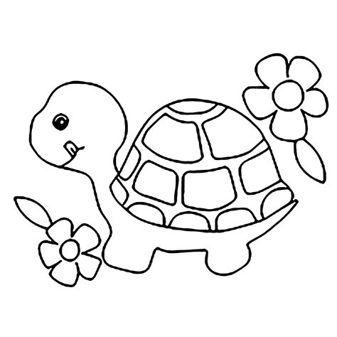 Páginas para colorear de tortugas para niños - Páginas de Tortuga para ...