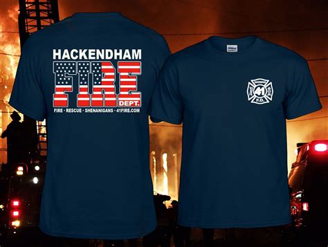 Hackendham Fire Department T-Shirts | Fire department shirts, Shirts ...