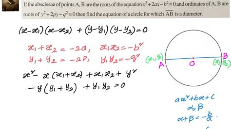 Circle In Coordinate Geometry