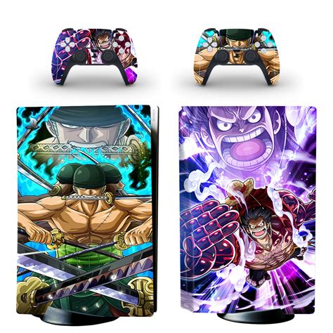 One Piece Roronoa zoro Vs Luffy Gear4 Boundman Skin Sticker For PS5 ...