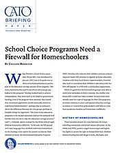 School Choice Programs Need a Firewall for Homeschoolers | Cato Institute