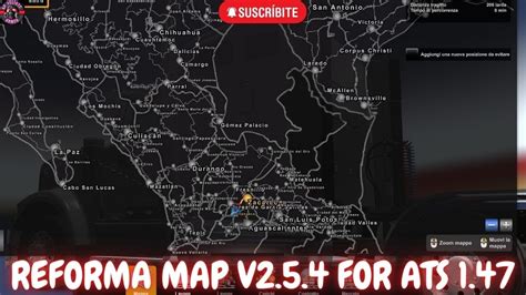 American Truck Simulator 1.47 - Reforma Map V2.5.4 - YouTube