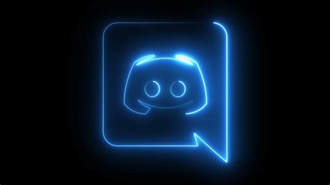 Free Discord logo glowing neon lines Loop Animated Background by Motion ...