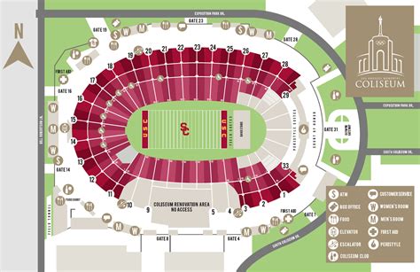 Los Angeles Coliseum Seating Chart With Rows | Awesome Home