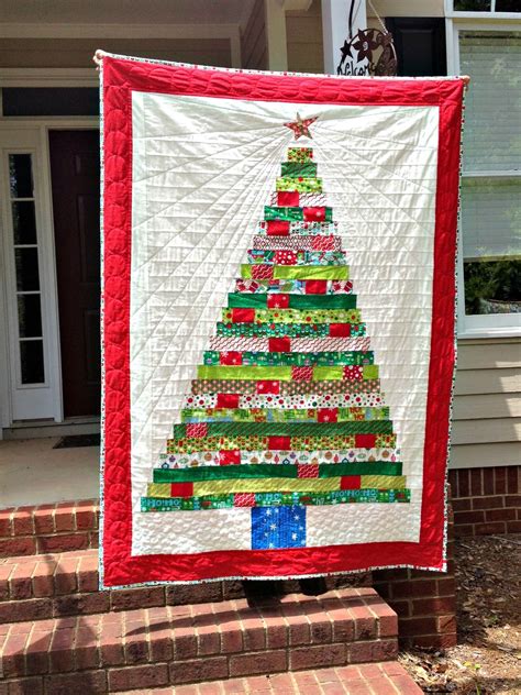 Treats From A Holiday Tree Quilt | Christmas tree quilt, Christmas ...