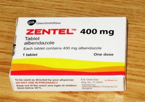 Buy Albendazole 400 mg Zentel online – Thai Pharmacy