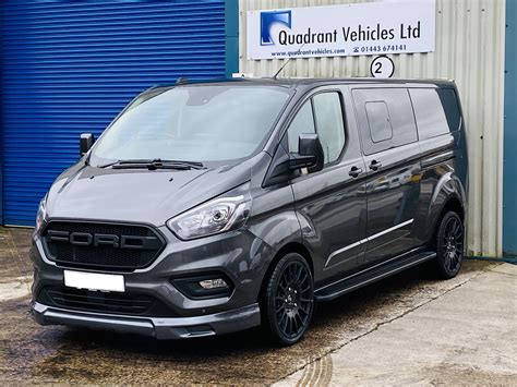 Grey Ford Transit Custom DCIV 185ps Auto Q Sport | Ford transit ...