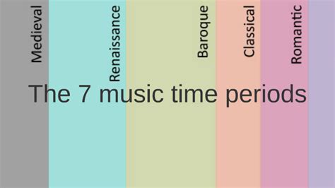 The 7 music time periods by priya gandhi on Prezi