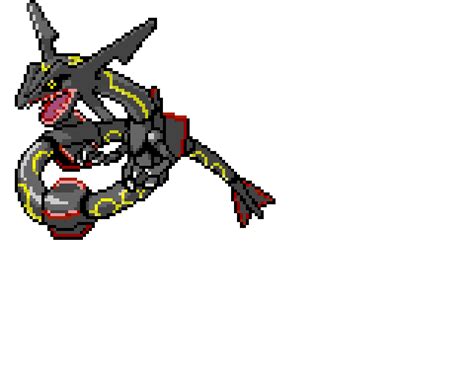 Shiny Rayquaza Pixel Art - Image to u