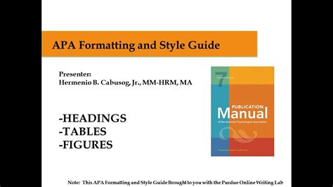 APA (7th Edition) Formatting & Style Guide: Headings, Tables, and ...