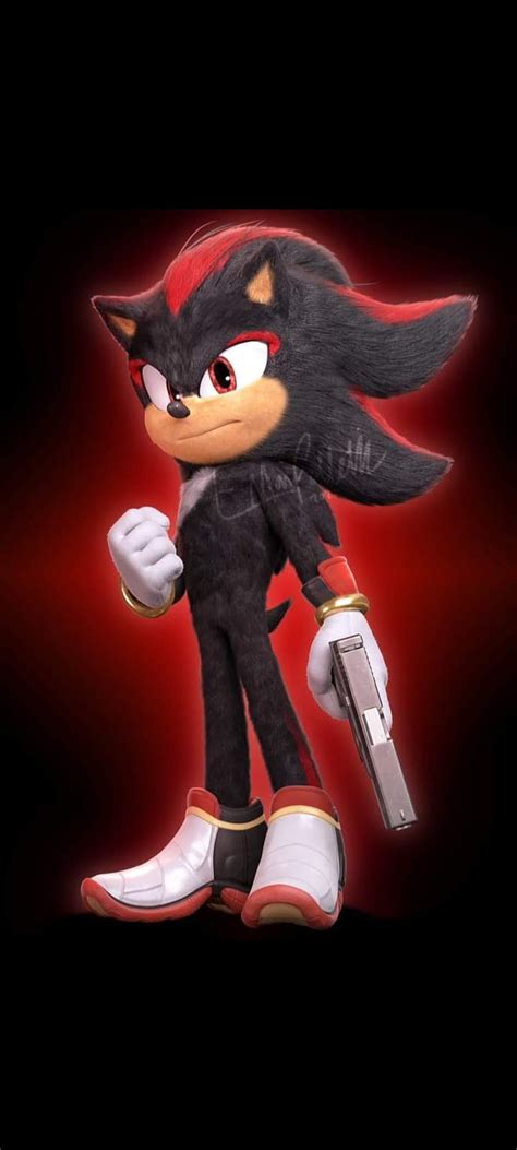 Shadow The Hedgehog With A Gun Wallpaper