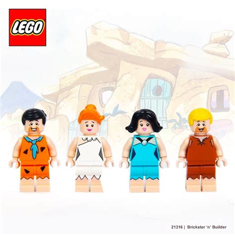 LEGO Flintstones - Fred Flintstone, Wilma Flintstone,Betty Rubble and ...