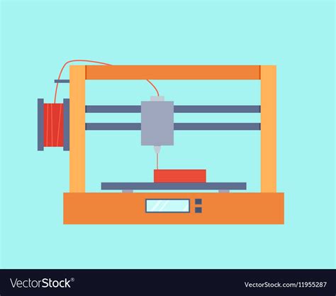 3D printer Royalty Free Vector Image - VectorStock