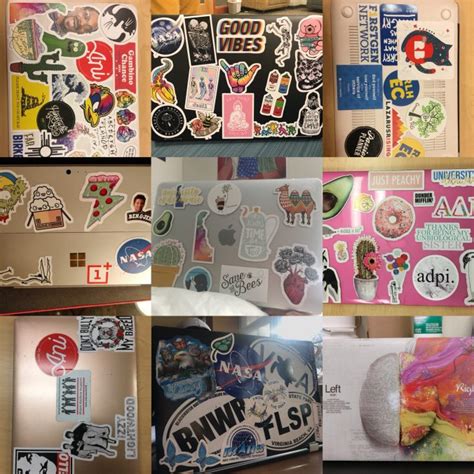 Laptop Covered In Stickers