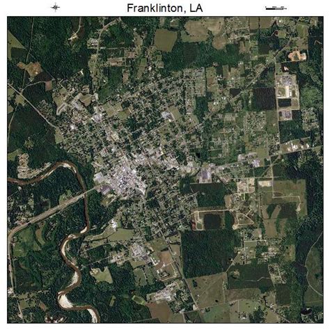 Aerial Photography Map of Franklinton, LA Louisiana