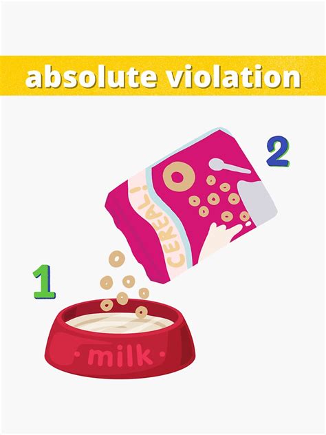 "cereal milk meme" Sticker for Sale by hazwarehouse | Redbubble