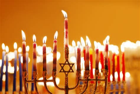 Hanukkah Candles stock image. Image of hannukah, hanukiah - 21544283