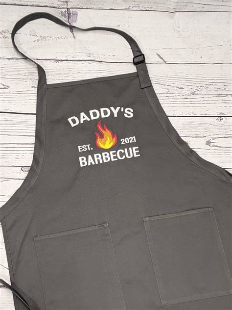 Personalized Dad Apron / Barbecue Grilling /BBQ Daddy / | Etsy