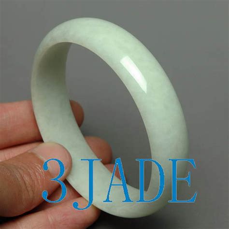 63mm A Grade Natural Jadeite Jade Bangle Bracelet w/ Certificate ...