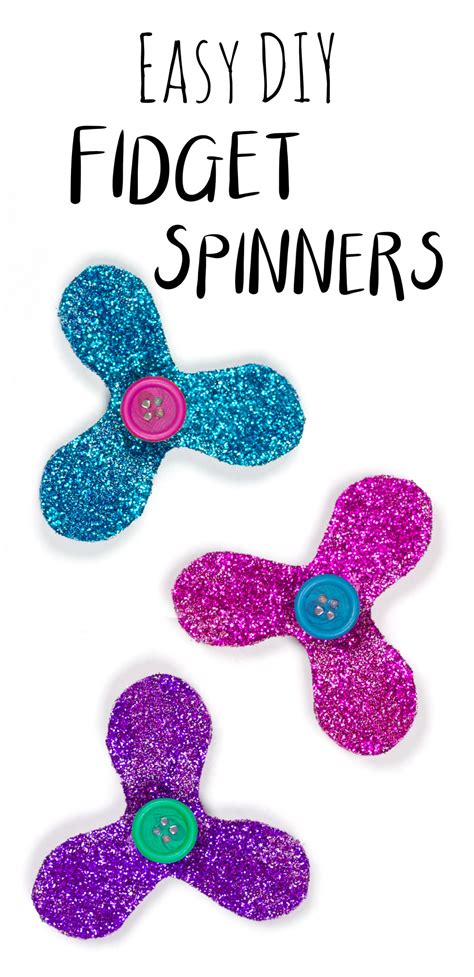 DIY Glitter Fidget Spinners — Doodle and Stitch