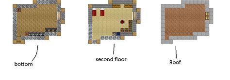 Minecraft 2 Story House Blueprints