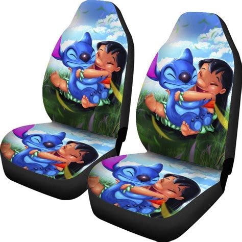 Stitch And Lilo Cute Car Seat Covers – Car Accessories DN Cartoon Fan ...