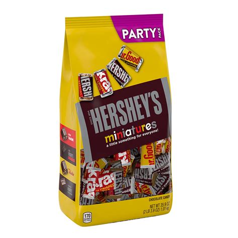 Buy HERSHEY'S Miniatures Assorted Chocolate Candy Party Pack, 35.9 oz ...