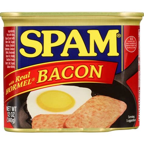 SPAM with Bacon Lunch Meat - 12oz | Hormel bacon, Canned meat, Hormel ...